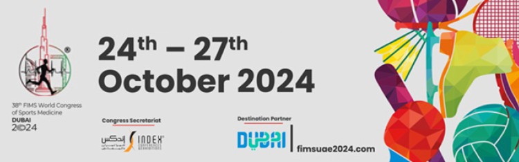 October 24-27, 2024: International Federation of Sports Medicine (FIMS) World Congress